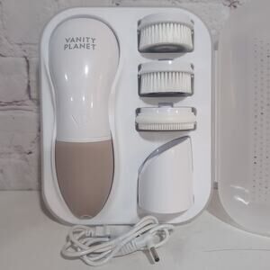 Vanity Planet Facial Cleansing System Charger Included 2 speed 3 Brush And Stand